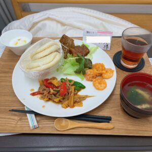 陣痛中の昼食写真